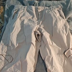 Casual Beige Cargo Pants